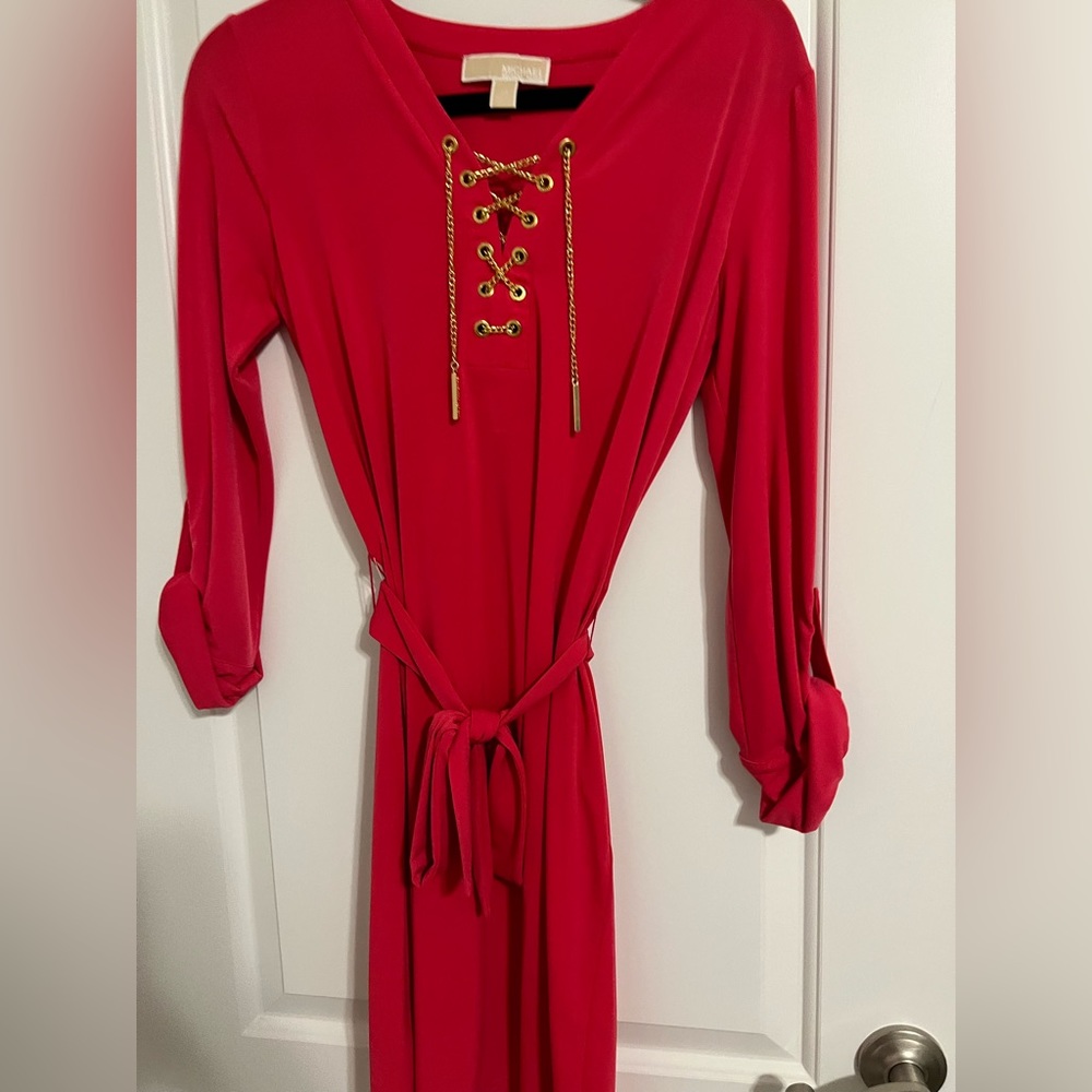 Michael Kors shift dress with belt.